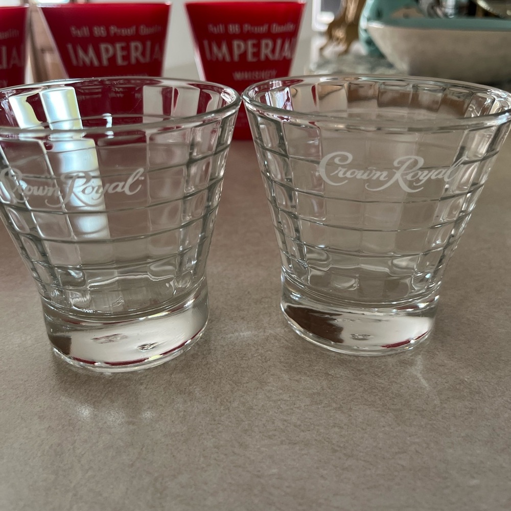 Vintage Crown Royal Glasses